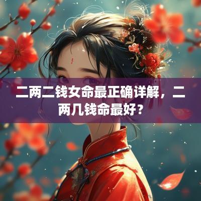 二两二钱女命最正确详解，二两几钱命最好？