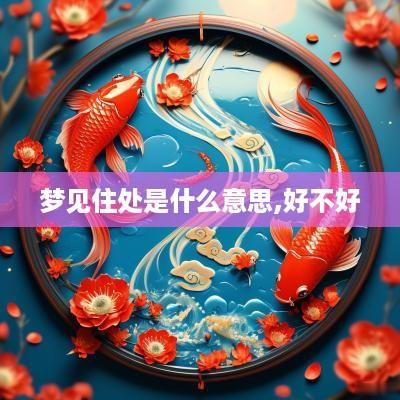梦见住处是什么意思,好不好