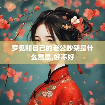 梦见和自己的老公吵架是什么意思,好不好