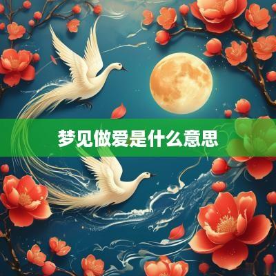 梦见做爱是什么意思