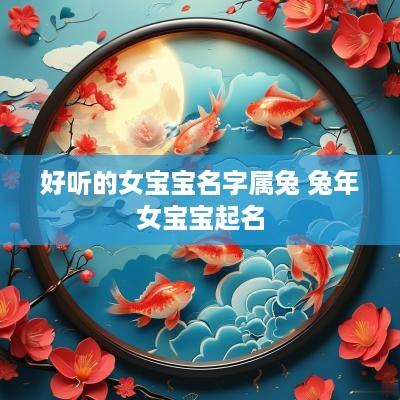 好听的女宝宝名字属兔 蛇年女宝宝起名
