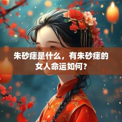 朱砂痣是什么，有朱砂痣的女人命运如何？