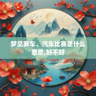 梦见赛车、汽车比赛是什么意思,好不好