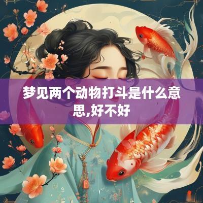 梦见两个动物打斗是什么意思,好不好