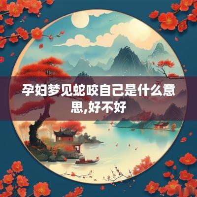 孕妇梦见蛇咬自己是什么意思,好不好