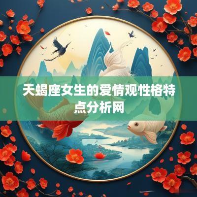 天蝎座女生的爱情观性格特点分析网