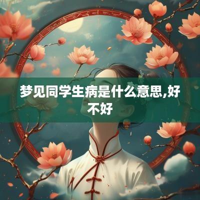 梦见同学生病是什么意思,好不好