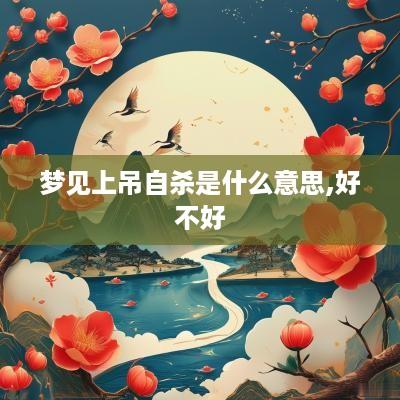 梦见上吊自杀是什么意思,好不好