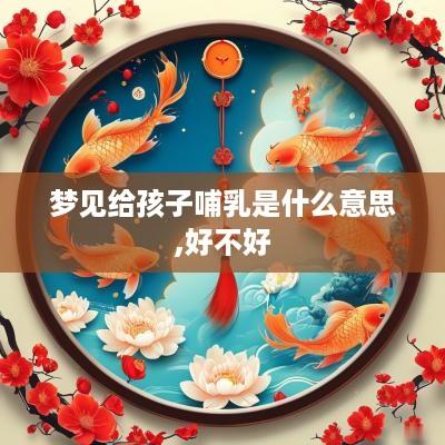梦见给孩子哺乳是什么意思,好不好