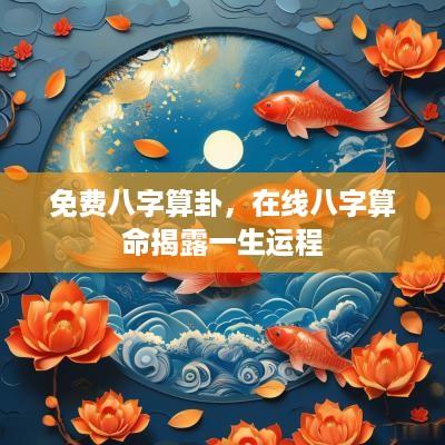 免费八字算卦，在线八字算命揭露一生运程
