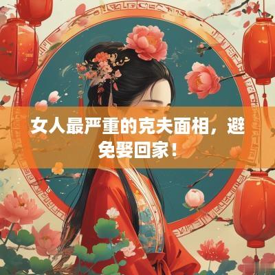 女人最严重的克夫面相，避免娶回家！