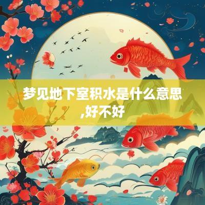 梦见地下室积水是什么意思,好不好