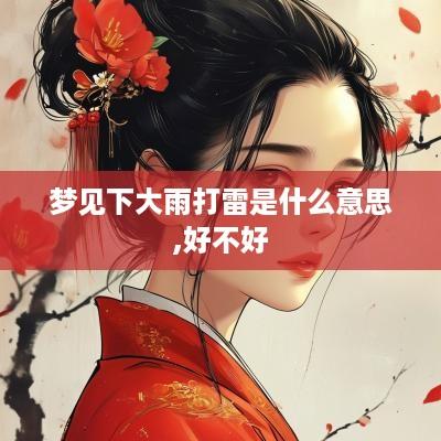 梦见下大雨打雷是什么意思,好不好