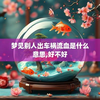 梦见别人出车祸流血是什么意思,好不好 梦见别人出车祸流血是什么意思,好不好