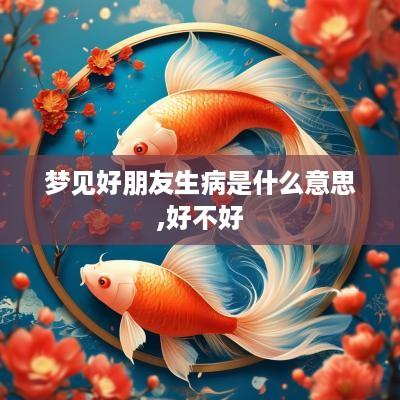 梦见好朋友生病是什么意思,好不好