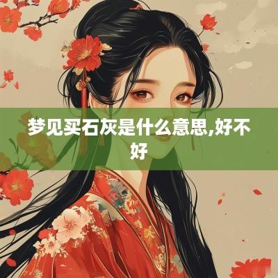 梦见买石灰是什么意思,好不好