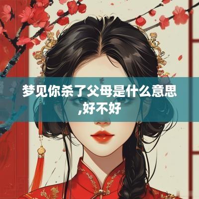 梦见你杀了父母是什么意思,好不好