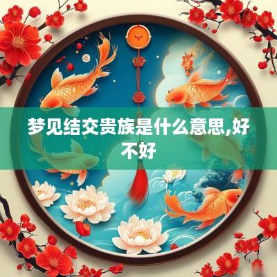 梦见结交贵族是什么意思,好不好