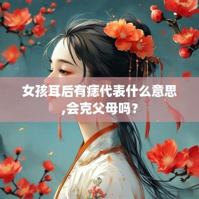女孩耳后有痣代表什么意思,会克父母吗？