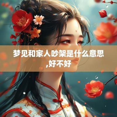 梦见和家人吵架是什么意思,好不好