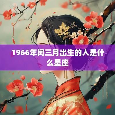 1966年闰三月出生的人是什么星座
