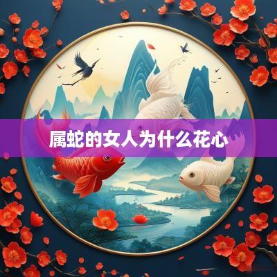 属蛇的女人为什么花心