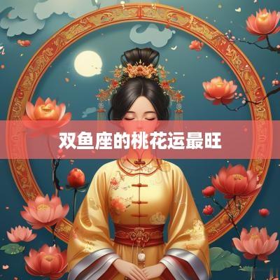 双鱼座的桃花运最旺