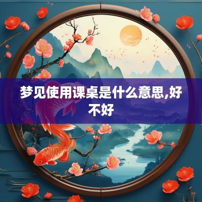 梦见使用课桌是什么意思,好不好