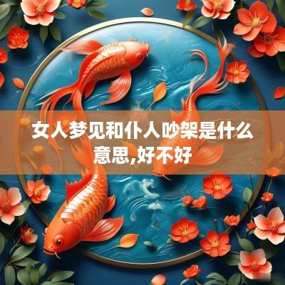 女人梦见和仆人吵架是什么意思,好不好