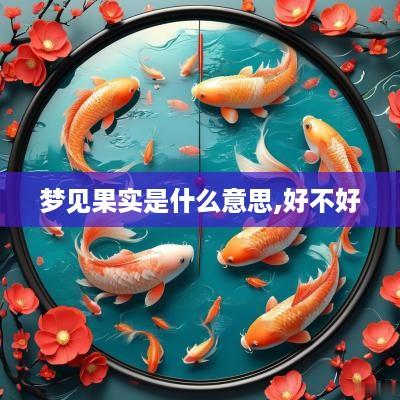 梦见果实是什么意思,好不好