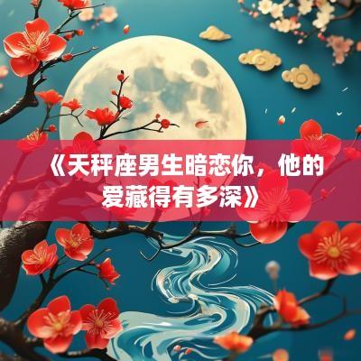 《天秤座男生暗恋你，他的爱藏得有多深》