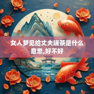 女人梦见给丈夫端茶是什么意思,好不好