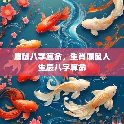 属鼠八字算命，生肖属鼠人生辰八字算命