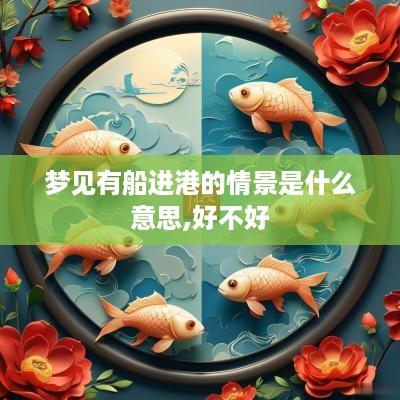 梦见有船进港的情景是什么意思,好不好