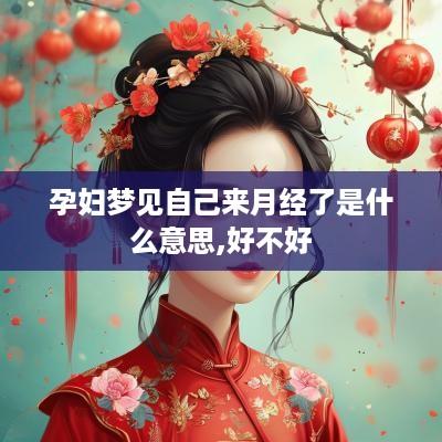 孕妇梦见自己来月经了是什么意思,好不好