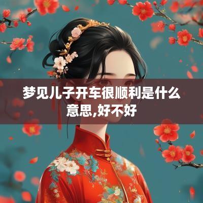 梦见儿子开车很顺利是什么意思,好不好
