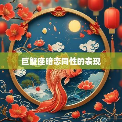 巨蟹座暗恋同性的表现