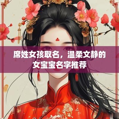 席姓女孩取名，温柔文静的女宝宝名字推荐