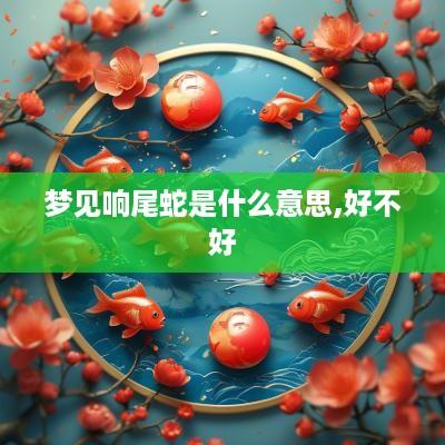梦见响尾蛇是什么意思,好不好