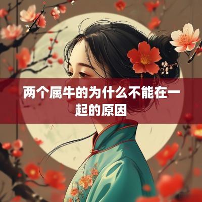 两个属牛的为什么不能在一起的原因