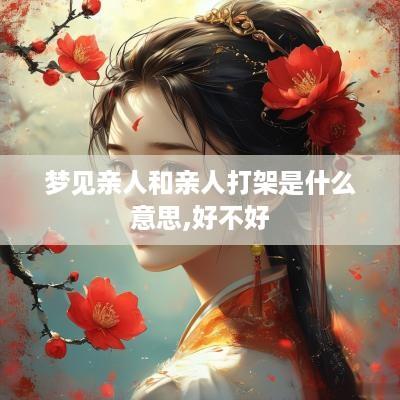 梦见亲人和亲人打架是什么意思,好不好