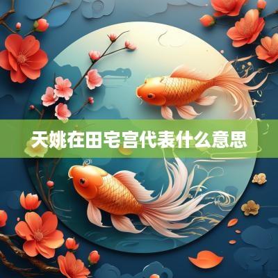 天姚在田宅宫代表什么意思
