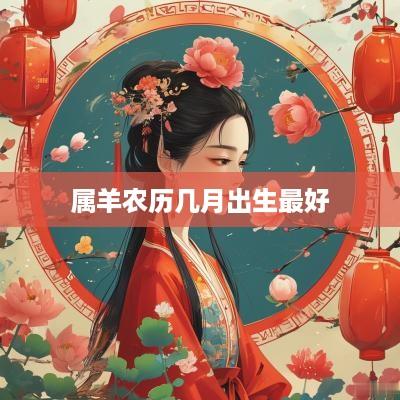 属羊农历几月出生最好