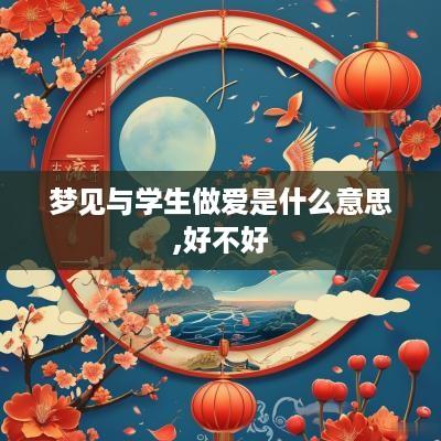 梦见与学生做爱是什么意思,好不好