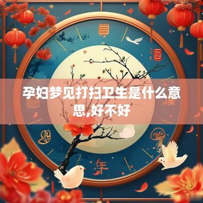 孕妇梦见打扫卫生是什么意思,好不好