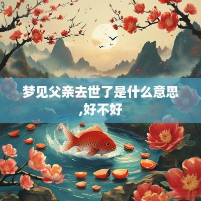 梦见父亲去世了是什么意思,好不好