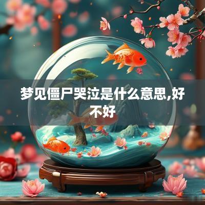 梦见僵尸哭泣是什么意思,好不好