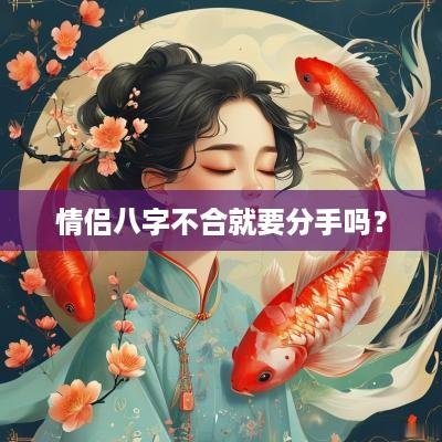 情侣八字不合就要分手吗？