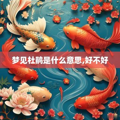 梦见杜鹃是什么意思,好不好