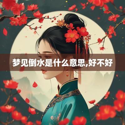 梦见倒水是什么意思,好不好